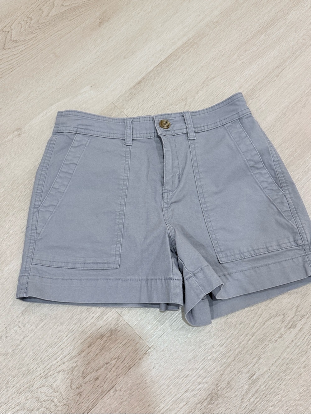 a new day Light Gray High-Rise Patch Pocket Women's Shorts